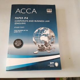 ACCA F4 Corporate and Business Law (Study Text) 英文版公司法 教科书