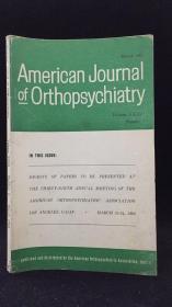 American Journal of Orthopsychiatiy（美国矫正精神病学杂志 1962年第1-3、5期 四册合售）