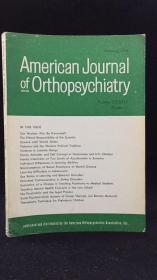 American Journal of Orthopsychiatiy（美国矫正精神病学杂志 1963年第1-3、5期 四册合售）