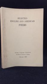 SELECTED ENGLISH AND AMERICAN POEMS（英美诗歌精选 16开油印本）