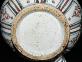 明洪武青花釉里红松竹梅盖罐