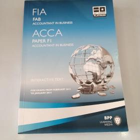 ACCA F1 Accountant in Business (Study Text) 英文版会计师与企业 教科书