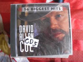 CD 全新现货 David Allan Coe 16  BIGGST Hits