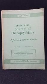 American Journal of Orthopsychiatiy（美国矫正精神病学杂志 1960年第3、4期 两册合售）
