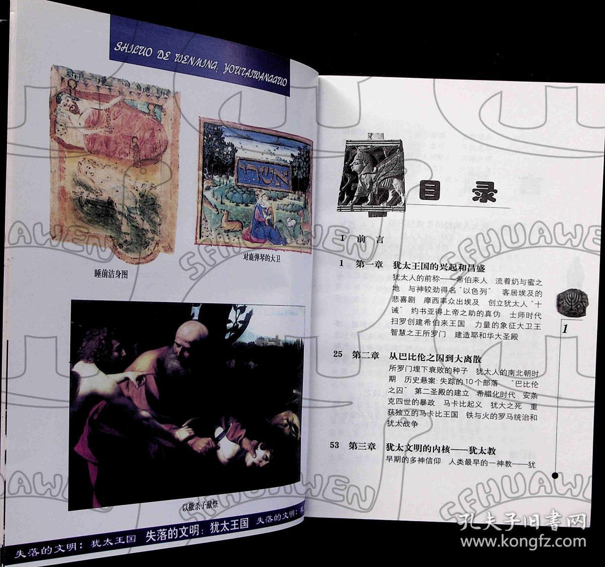2001年 2月-《失落的文明：犹太王国》沐涛，季惠群   华东师范大学出版社