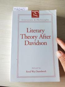 Literary Theory After Davidson (literature And Philosophy)