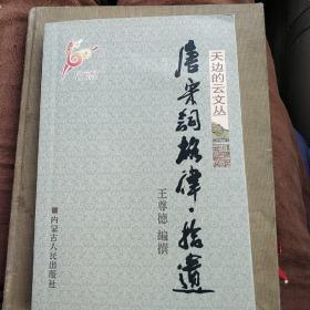 唐宋词格律 拾遗