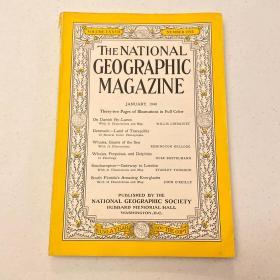 （从美国发货）national geographic美国国家地理杂志1940年1月    丹麦，海洋巨人—鲸类，鲸鱼，海豚，鼠海豚，英国南安普顿，南佛罗里达