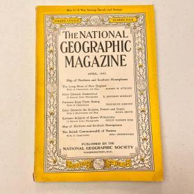 （从美国发货）national geographic美国国家地理杂志1943年4月新英格兰康涅狄格河，美国农业、农场，法属圭亚那和荷兰属圭亚那，苏里南，英联邦