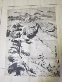 长安画派著名画家李梓盛先生国画和书法一组