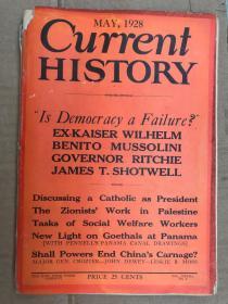 The New York Times May，1928:Current History
纽约时报：1928年的当前历史