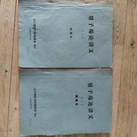 量子场论讲义(一、二册)