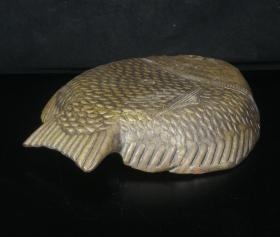 文房紫铜笔洗摆件