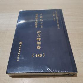 中国地方志 佛道教文献 汇纂 诗文碑刻卷480 西北 陕西