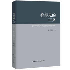 看得见的正义——民事诉讼中的言词原则研究