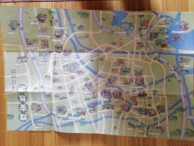 淮安市旅游手绘地图 经典文创产品