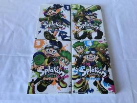 日文原版漫画  Splatoon （1、2、3、4册）4册合售