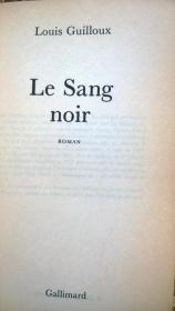 法文原版 Le Sang noir