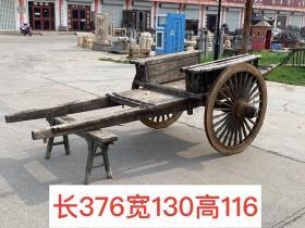 民俗老物件：老榆木马车，影视道具！