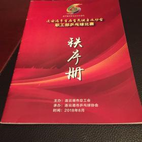 连云港市首届全民健身运动会
        职工部乒乓球比赛
                秩序册