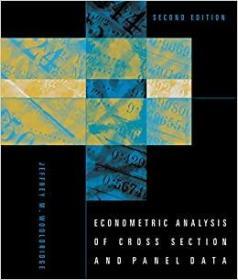 Econometric Analysis of Cross Section and Panel Data, second edition 计量经济学经典