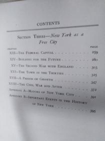 毛边 New york It's a story streets and landmarks古董书《纽约古与今：历史、街道和地标》第一卷