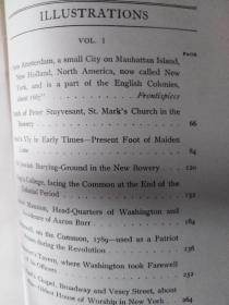 毛边 New york It's a story streets and landmarks古董书《纽约古与今：历史、街道和地标》第一卷