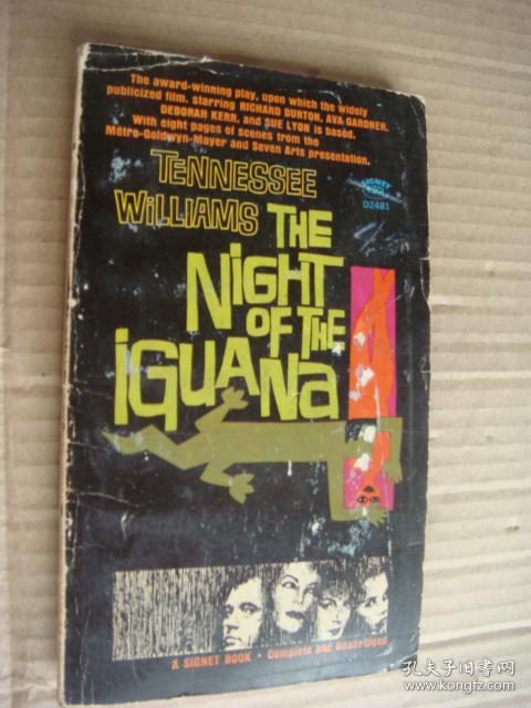 THE NIGHT OF THE IGUANA  英文原版剧本   1964年印制 书口三面刷红 有剧照插图