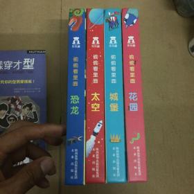 偷偷看里面:花园、城堡、太空、恐龙（四本合售）有字迹画线