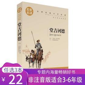 堂吉诃德 唐吉坷德 全中文无障碍阅读 9-12-15岁青少年学生中学生推荐课外阅读名著 世界经典文学名著 原汁原味读原著 塞万提斯cs