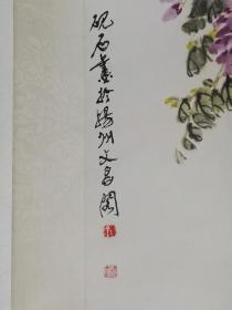 保真书画，扬州画家金砚石精美国画一幅，原装裱立轴，画心尺寸68×34cm（注:我画廊所有作品标注尺寸都是画心尺寸）