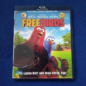 DVD  free birds  盒装一碟