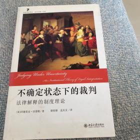 不确定状态下的裁判：法律解释的制度理论