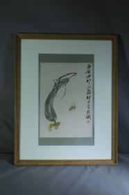 木版水印画  齐白石    丝瓜蛐蛐     中国画