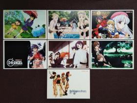 《 动感新势力 》动漫明信片：日本经典动画片《 名侦探柯南 》《 钢之炼金术师 》《 圣枪修女 》《 最游记 》 . . .  等 --- 全套7张合售   （动漫卡，动画卡，小画片，小卡片）