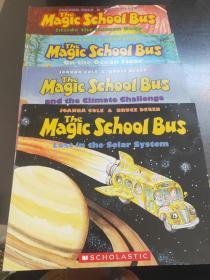 The Magic School Bus Inside the Human Body、The Magic School Bus: Climate Challenge、The Magic School Bus on the Ocean Floor、The Magic School Bus Lost In The Solar System (英文原版)  – 插图版【4本合售】、