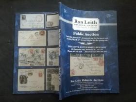 Ron Leith PHILATELIC AUCTIONS  March 19th&20th 2016（罗恩·莱思集邮拍卖 ）