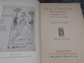 1933年  THE LIFE OF RICHARD ROLLE   《理查德·罗尔的生活》  插图版
