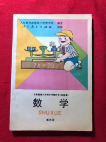 义务教育六年制小学教科书（实验本），数学，第九册，库存品