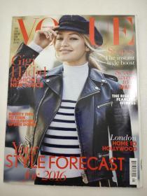 VOGUE 英国版 2016年1月 时尚生活服饰美容摄影艺术 特价处理