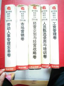 【现代管理制度 . 程序 . 方法范例全集】劳动人事管理实务卷/工资管理卷/人员甄选录用与培训卷/经营企划与经营战略卷/市场营销卷【5本和售】