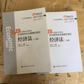 注会会计职称2019教材辅导东奥2019年轻松过关一《2019年注册会计师考试应试指导及全真模拟测试》经济法（上下册）