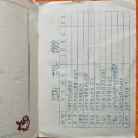 清华大学毕业纪念  无线电电子学系  无105班 1955--1961(油印本）