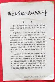 历史上劳动人民的反孔斗争。8开，共计13页，彩色。