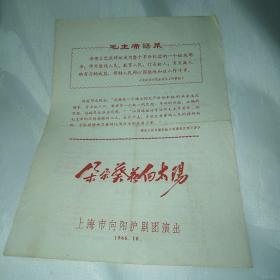 朵朵葵花向太阳 沪剧戏单 向阳沪剧团