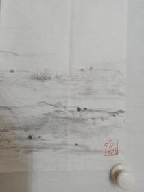 保真书画，刘文清四尺整纸国画《高原风情》一幅，刘文清，  (1954.4—),男，山东曹县人，浙江传媒学院影视动画学院院长，浙江传媒学院教授。