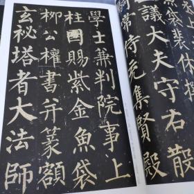 中国碑帖名品·柳公权玄秘塔碑