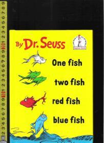 【精装本礼品书】|绘本读本| 原版英语彩色漫画故事书 One fish Two fish Red fish Blue fish / Dr.Seuss【店里有许多英文原版书欢迎选购】