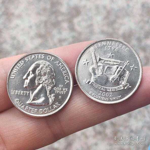 美国洲币25分 30枚一套 硬币钱币 收藏