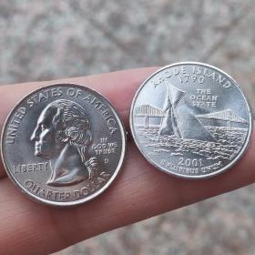 美国洲币25分 30枚一套 硬币钱币 收藏